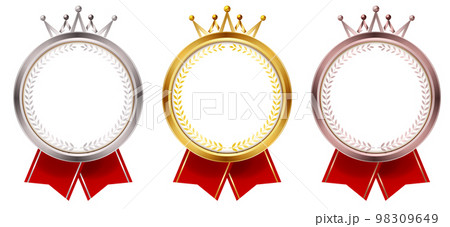 メダル　金　リボン　アイコン 98309649