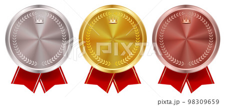 メダル　金　リボン　アイコン 98309659