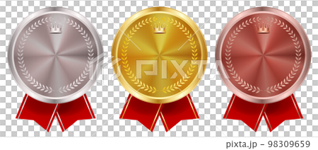 メダル　金　リボン　アイコン 98309659