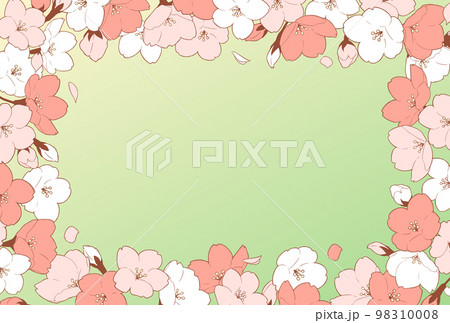 フレーム素材_桜 98310008