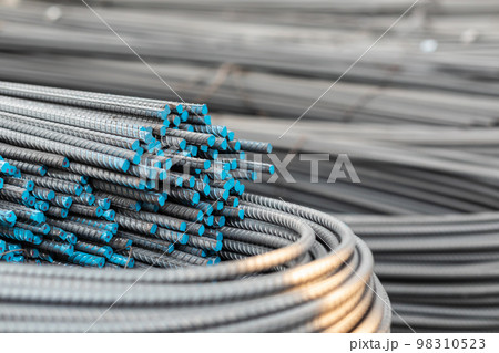 Iron wire  or steel bar use for reinforce concrete work in construction site 98310523