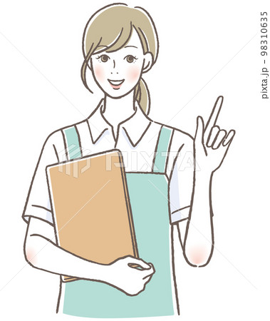 微笑む介護士の女性　 98310635