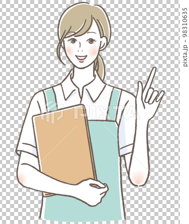 微笑む介護士の女性　 98310635
