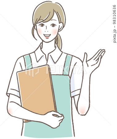 微笑む介護士の女性　 98310636