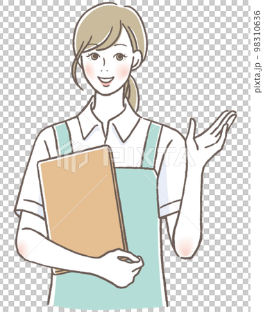 微笑む介護士の女性　 98310636