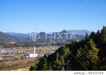 戸神山と武尊山 沼田城跡からの眺望【群馬県沼田市】 戸神山と武尊山 沼田城跡からの眺望【群馬県沼田市】 98310704