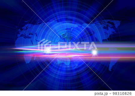 超高速の光イメージ 98310826