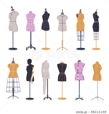 Dummy and mannequins for fashion clothes shop - Stock Illustration  [98311149] - PIXTA