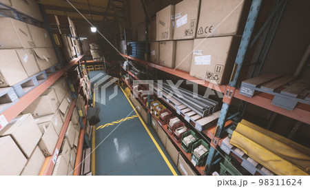 Warehouse storage of retail merchandise shop 98311624