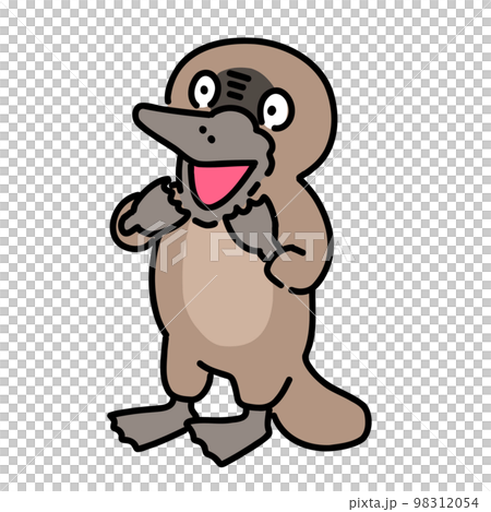 びっくりしているカモノハシ びっくりしているカモノハシ 98312054