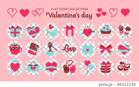 情人節的圖標集 98312238