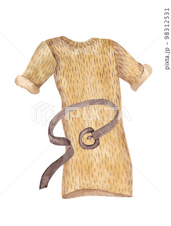 long brown t shirt dress