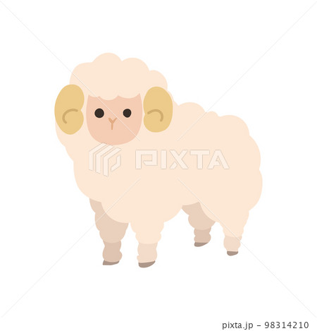 四足歩行の羊 98314210