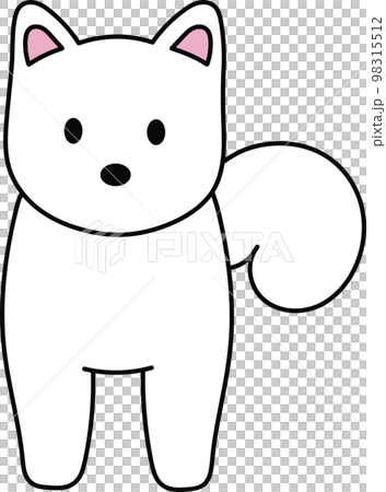 ほっこりかわいい白柴犬 98315512