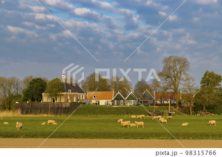 Former island of Schokland, UNESCO World Heritage Site, Netherlands Former island of Schokland, UNESCO World Heritage Site, Netherlands 98315766
