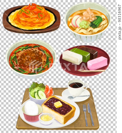 Nagoya Meshi Illustration Set 3 98316967