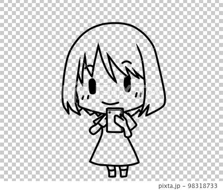 操作智能手機的一個少婦 98318733