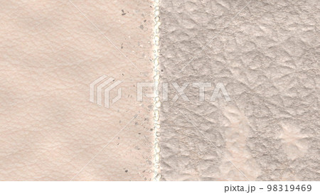 Skin before and after peeling. Ad for exfoliating scrub, peeling gel, laser resurfacing, chemical peeling, and microdermabrasion. The dry dead cells removal process. 3d rendered illustration. 98319469