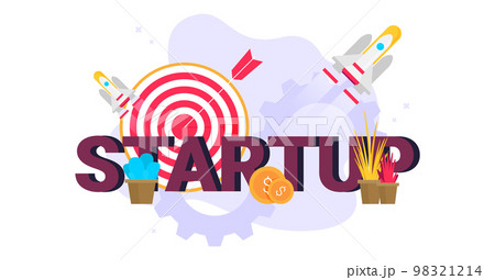 Start Up Concept Composition - Flat Design 98321214