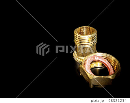 Nuts with gaskets for connecting water pipes. 98321254