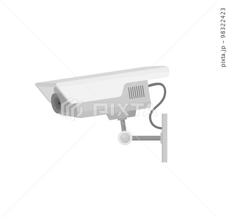 Security camera flat vector illustation Security camera flat vector illustation 98322423