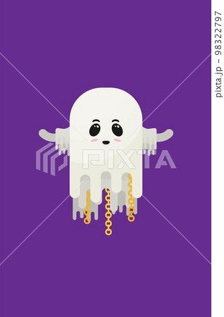 Flat vector ghost isolated on white background 98322797