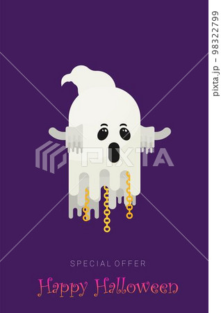 Flat vector ghost isolated on white background 98322799