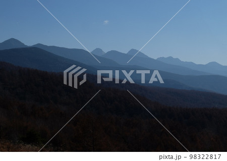 北八ヶ岳ロープウェイ山頂駅から見る八ヶ岳 北八ヶ岳ロープウェイ山頂駅から見る八ヶ岳 98322817