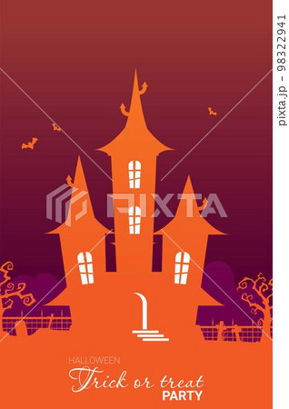 Halloween background flat design vector Halloween background flat design vector 98322941