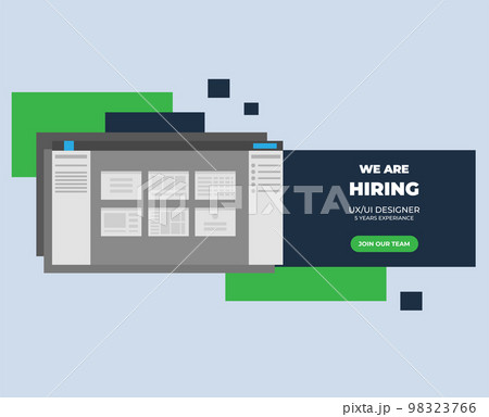 Business hiring and recruiting concept. Flat vector illustration. 98323766