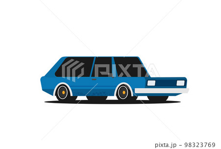 Muscle car. Flat styled vector illustration 98323769