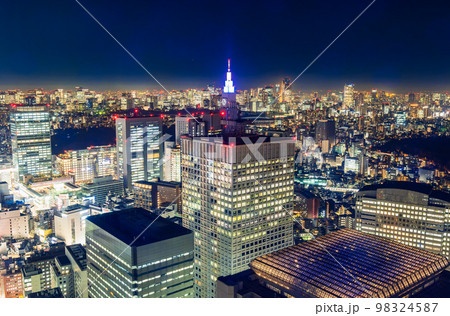 東京ナイトビュー　都庁から眺める都心部 98324587