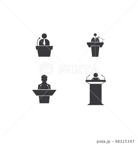 Public speaker icon Public speaker icon 98325397