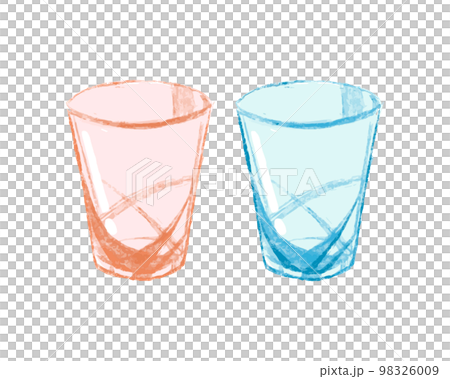 沖縄の琉球ガラスのイラスト　観光　水彩 98326009