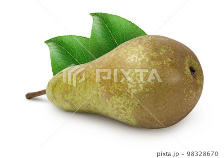 Green conference pear isolated on white background with full depth of field Green conference pear isolated on white background with full depth of field 98328670
