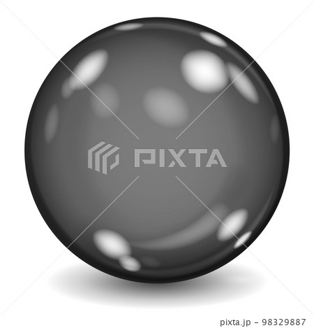 Big black opaque glass sphere Big black opaque glass sphere 98329887
