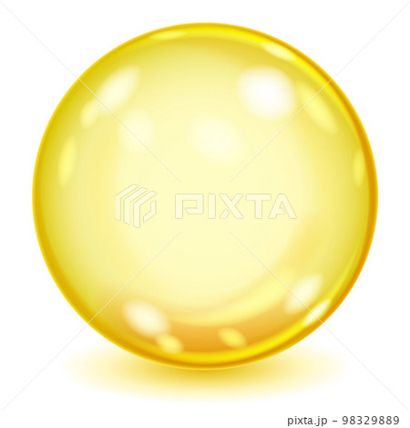 Big yellow opaque glass sphere 98329889