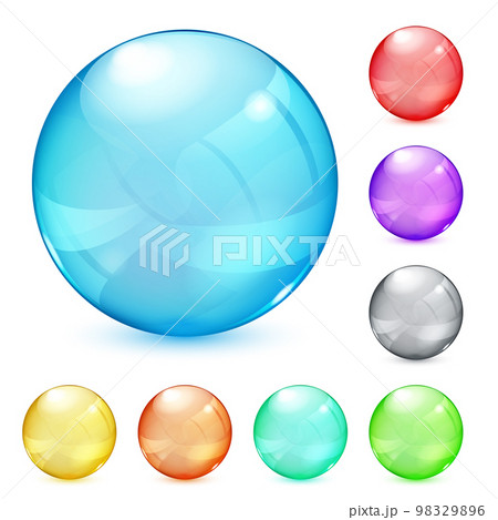 Multicolored opaque glass spheres Multicolored opaque glass spheres 98329896