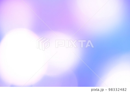 青色・紫色系背景　幻想的でファンタジー　玉ボケ・丸ボケ 98332482