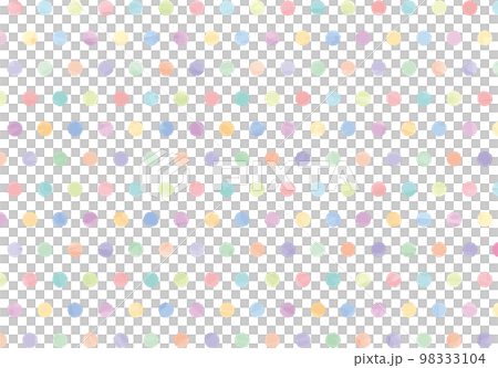 水彩風水玉の背景 98333104