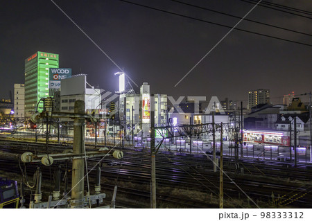 広島 線路越しのカープロード 広島県広島市 広島 線路越しのカープロード 広島県広島市 98333312