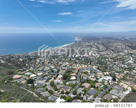 Aerial view of over La Jolla Hills, San Diego, California, USA Aerial view of over La Jolla Hills, San Diego, California, USA 98333787