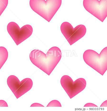 Seamless pattern of abstract glowing hearts and corrugated paper style hearts in trendy soft shades Seamless pattern of abstract glowing hearts and corrugated paper style hearts in trendy soft shades 98333793