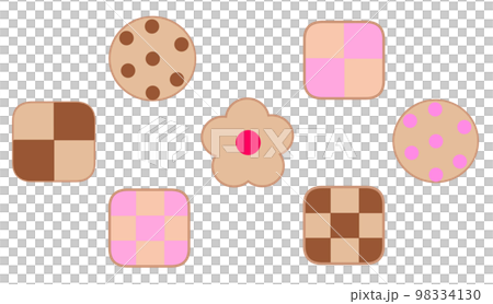 Set of cookie illustrations Set of cookie illustrations 98334130
