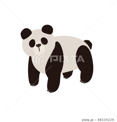 四足歩行のパンダのイラスト素材 [98334229] - PIXTA