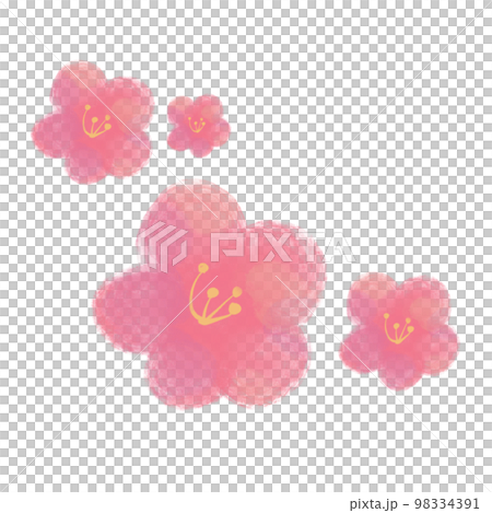 hand-painted plum material 98334391
