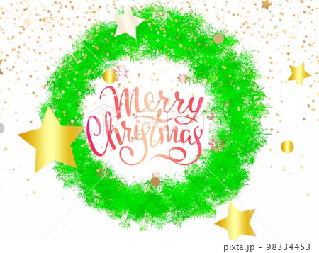 クリスマスリース　メリークリスマス 98334453
