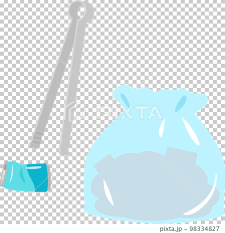 Garbage tongs and garbage bags 98334827