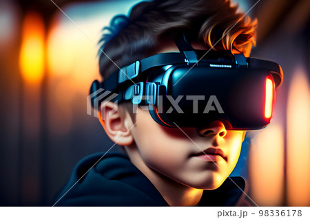 VRゴーグルをつけた子供 98336178