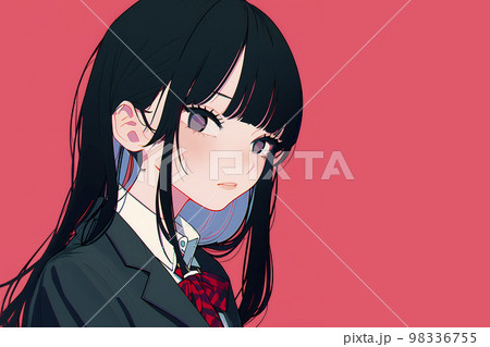 インナーカラーが素敵な女子高生「AI生成画像」 98336755
